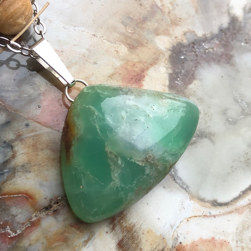 Chrysoprase, Pendentif sur...