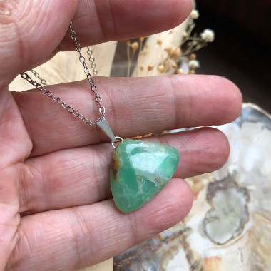 Chrysoprase, Pendentif sur...