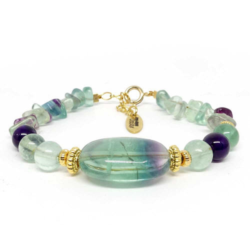 Fluorite, bracelet avec...