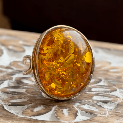 Ambre de la Baltique, Bague...