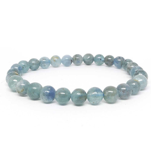 perles de Cyanite bleue naturelle