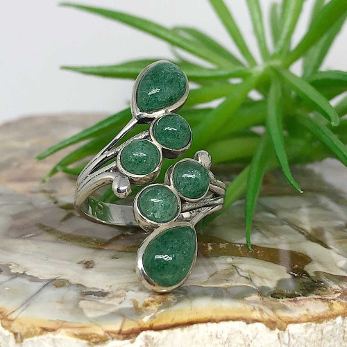 Aventurine, Bague ajustable