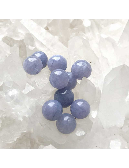 Perles en pierre semi précieuse de Calcite bleue pour la création de vos bijoux en pierre