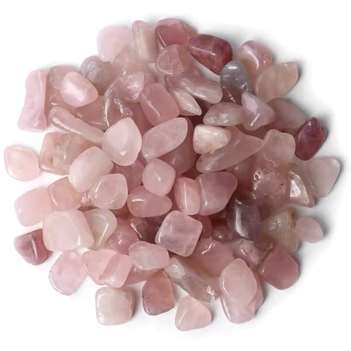 Quartz rose, Perles chips