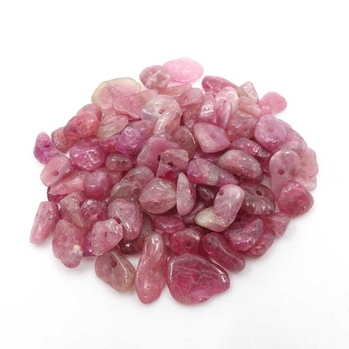 Perles chips Rubellite