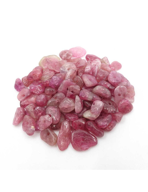 Perles chips Rubellite