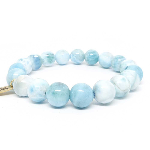 Bracelet de perles Larimar...