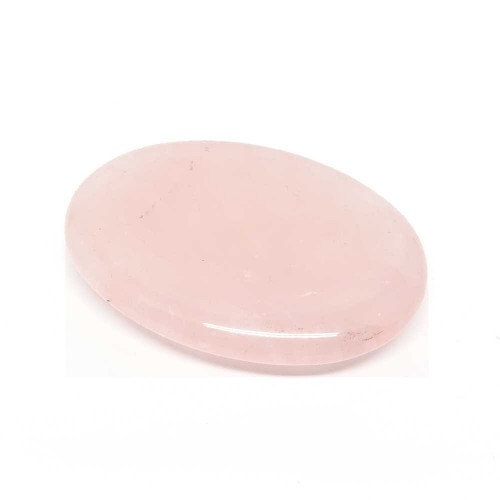 Galet pouce anti-stress Quartz rose