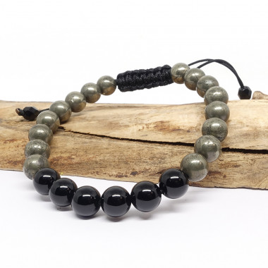 Pyrite et onyx