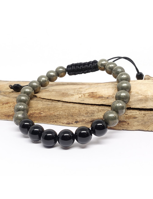 Pyrite et onyx