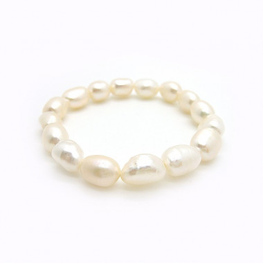 Bracelet en perles biwa