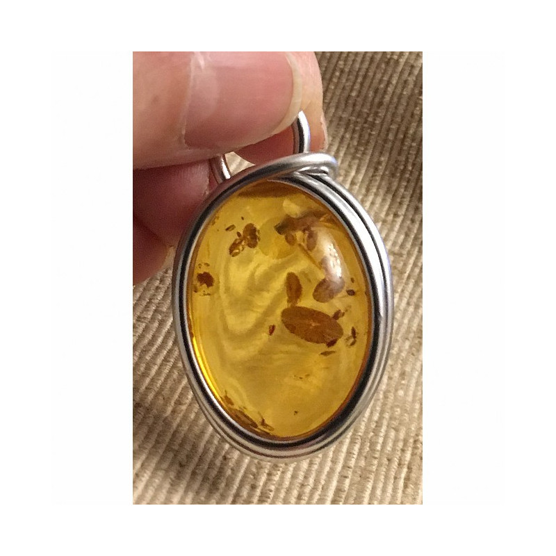 Pendentif ambre de la Baltique