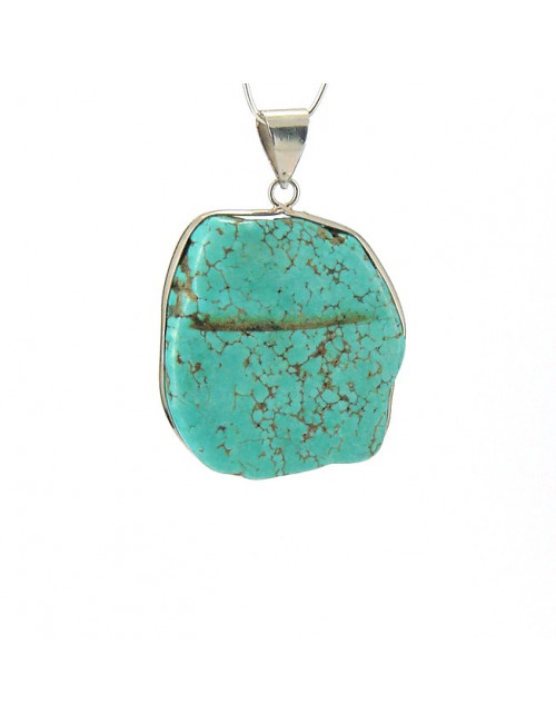 Grand pendentif en turquoise