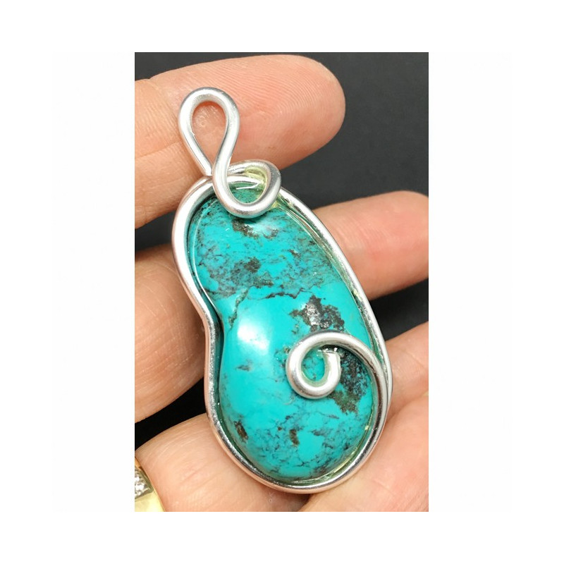 Pendentif énergétique turquoise