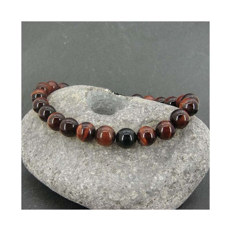 Bracelet homme mokaïte et onyx