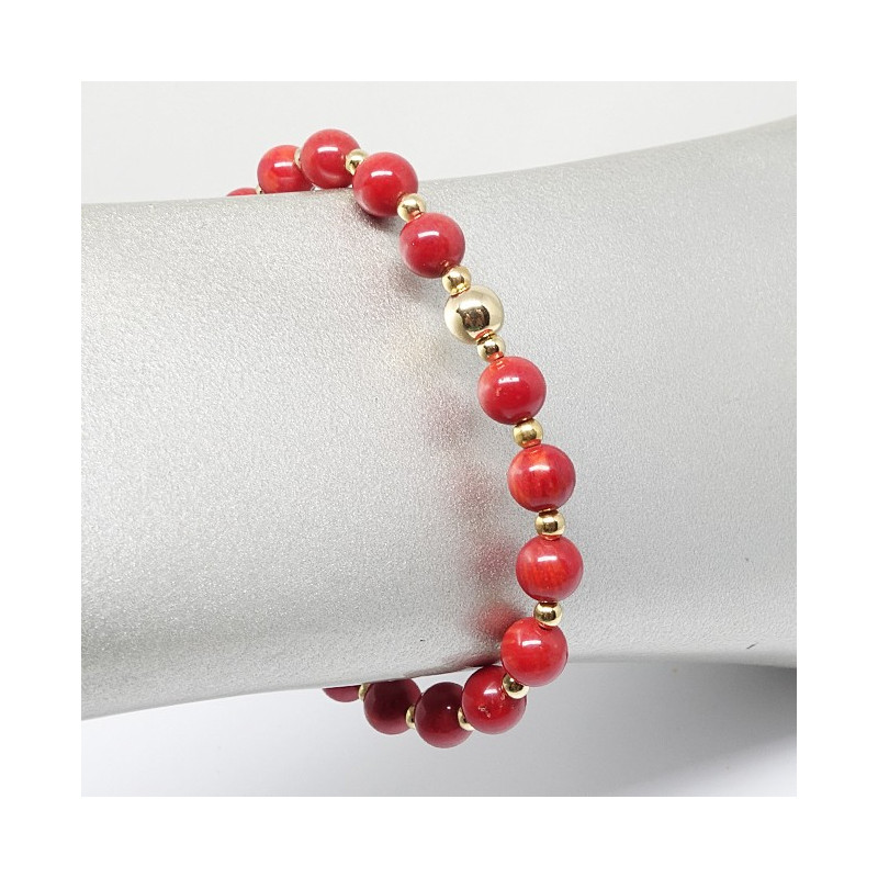 Bracelet corail rouge