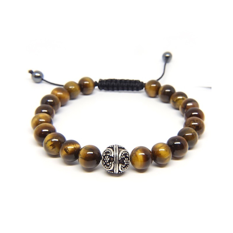 Oeil de tigre, Bracelet homme