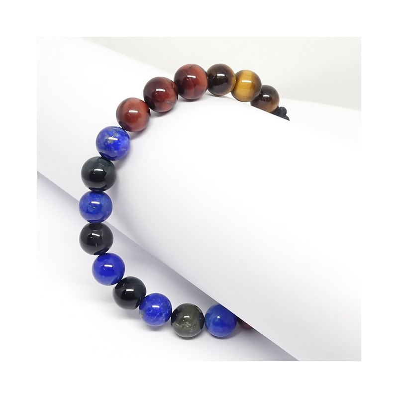 Les 3 oeils et lapis lazuli, Bracelet homme