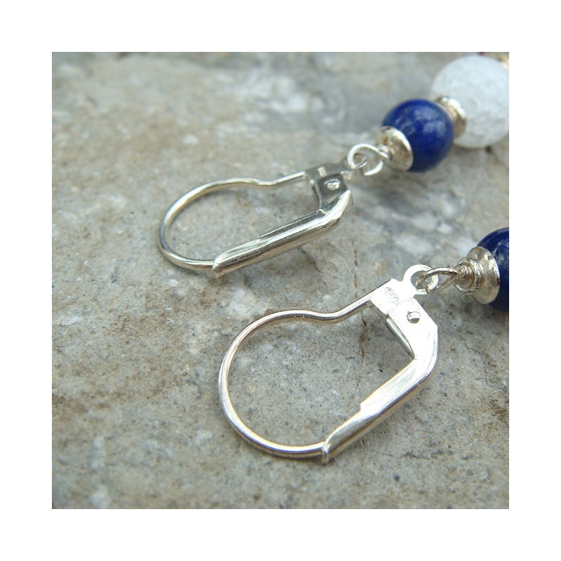 Boucles d'oreilles lapis...