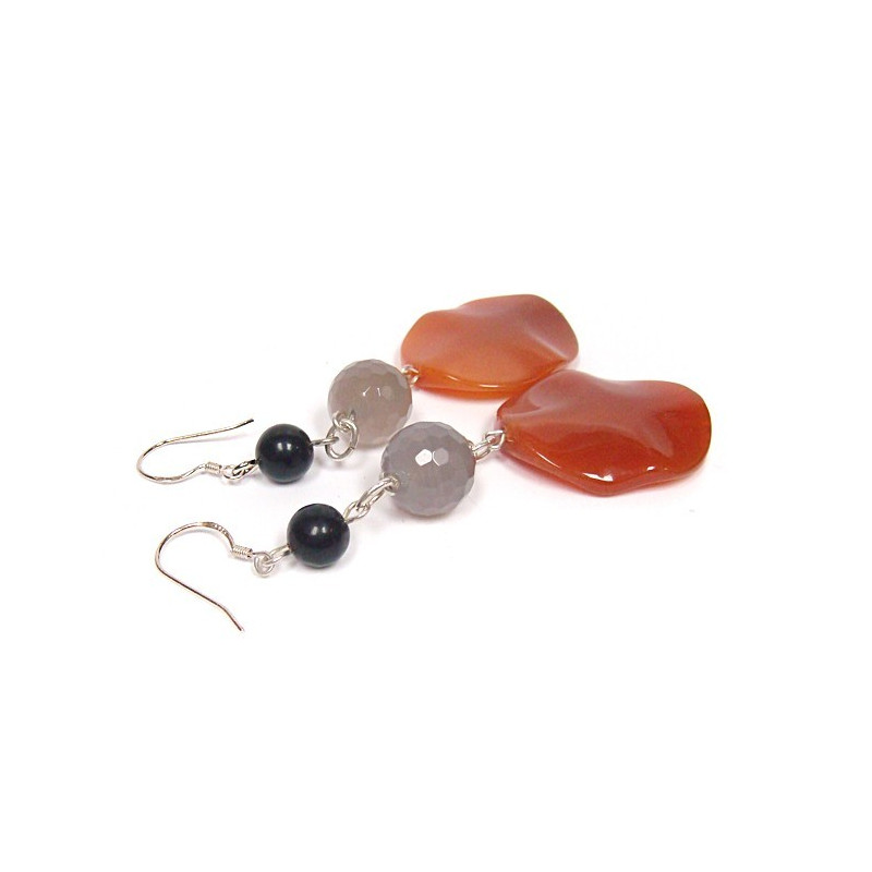 Boucles d'oreilles agate...