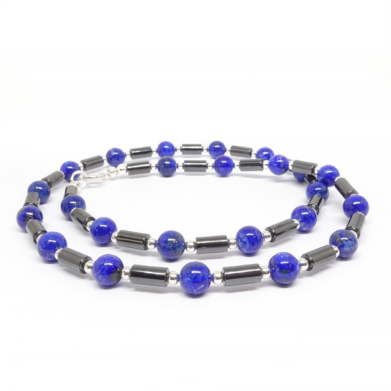 Lapis lazuli et hématite