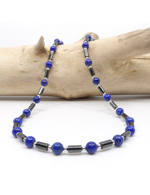 Lapis lazuli et hématite