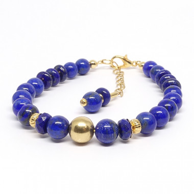 Lapis lazuli et gold filled...