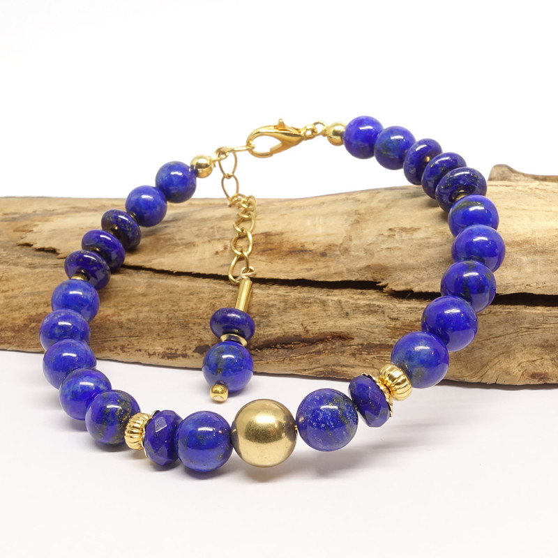 Lapis lazuli et gold filled...