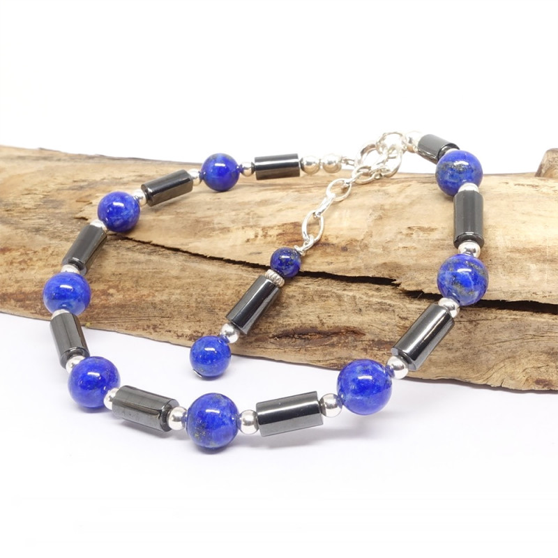 Lapis lazuli et hématite