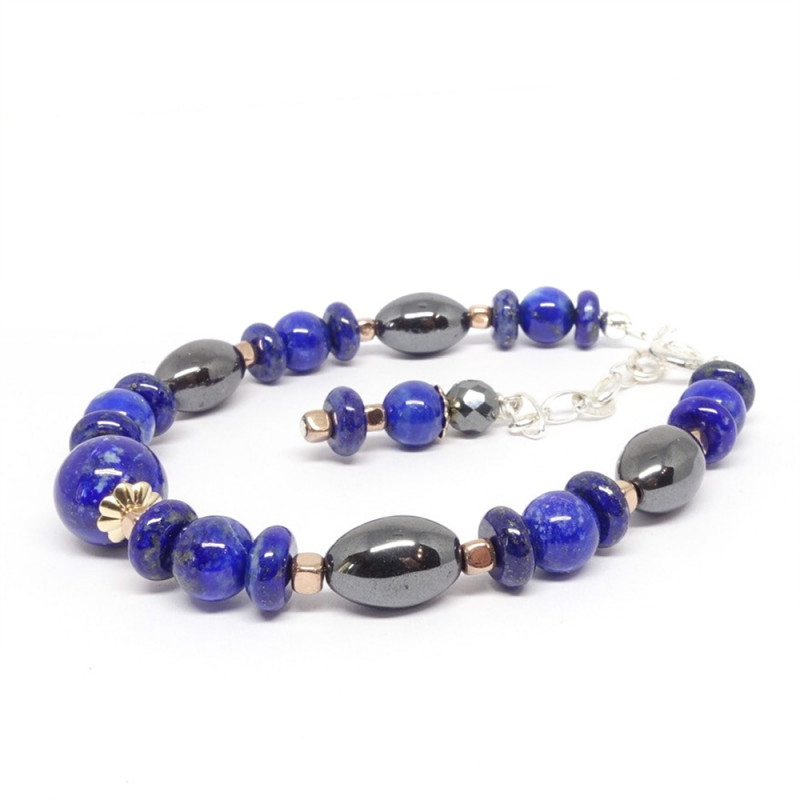 Lapis lazuli et hématite