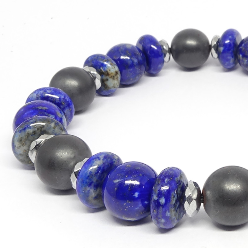 Lapis lazuli et hématite