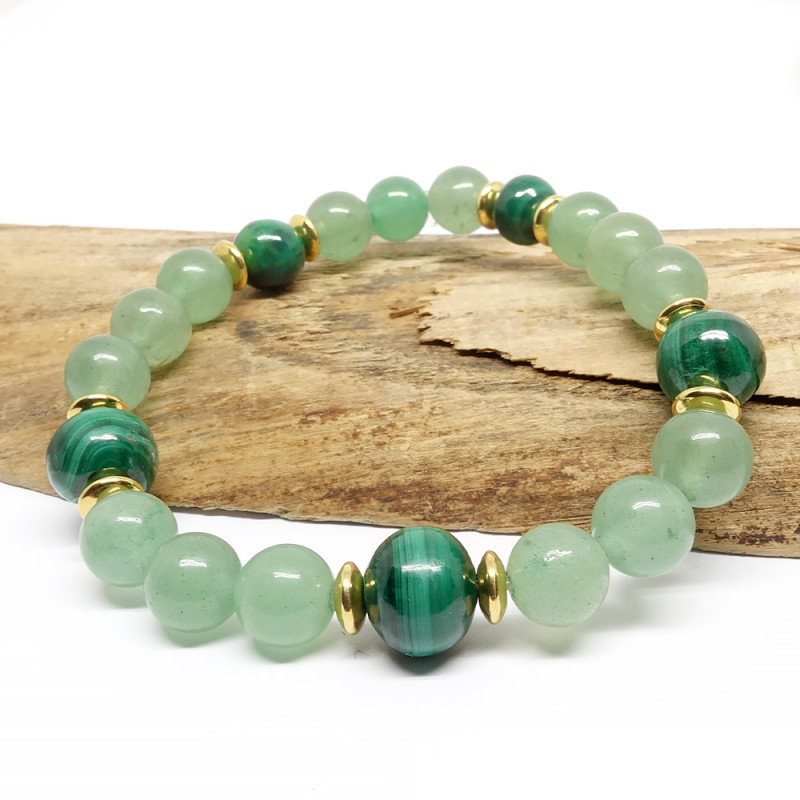 Aventurine et malachite,...