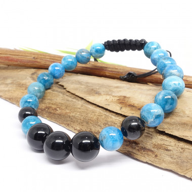 Apatite et onyx, Bracelet...