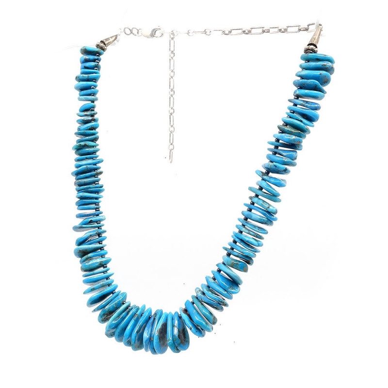 Collier véritable turquoise