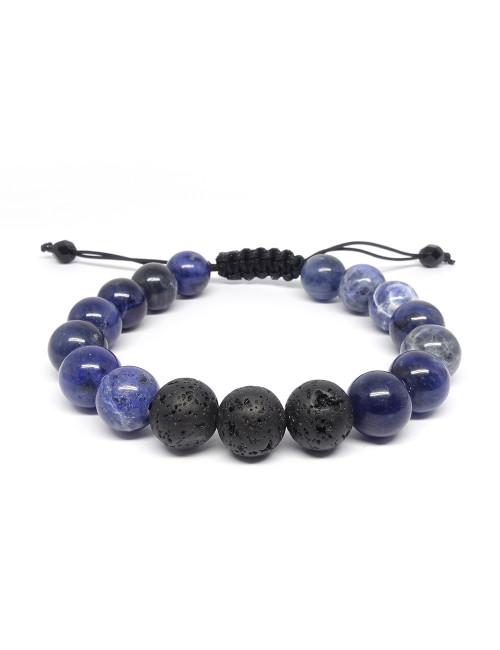 Sodalite et lave