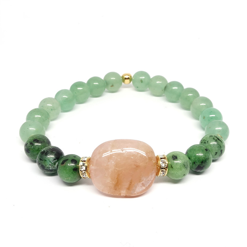 Ce bracelet est particulièrement utile afin d’équilibrer le chakra ANAHATA, le chakra du coeur.