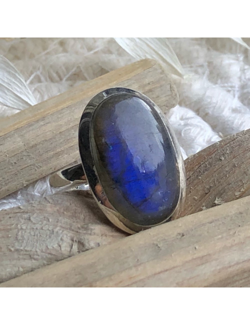 Bague en labradorite