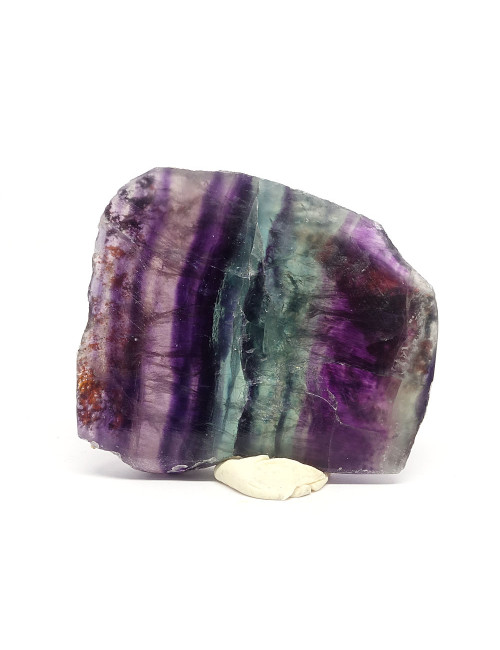 Plaque polie de fluorite