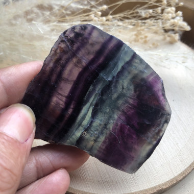 Plaque polie de fluorite