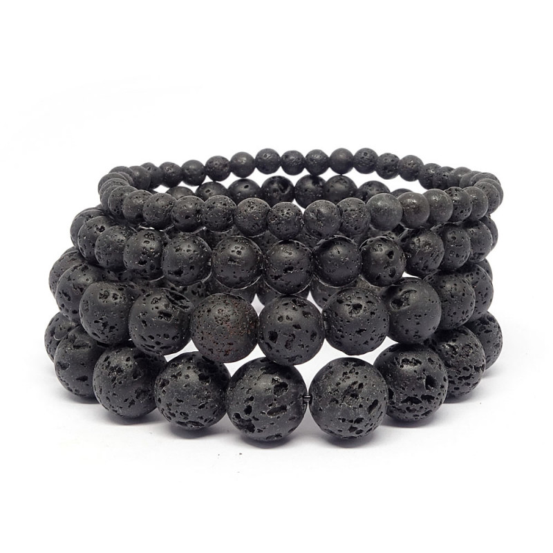 Bracelet en pierre de lave