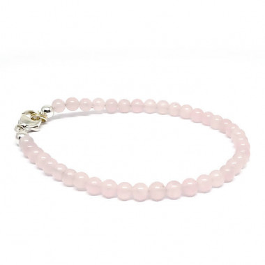 Quartz rose, Bracelet fin