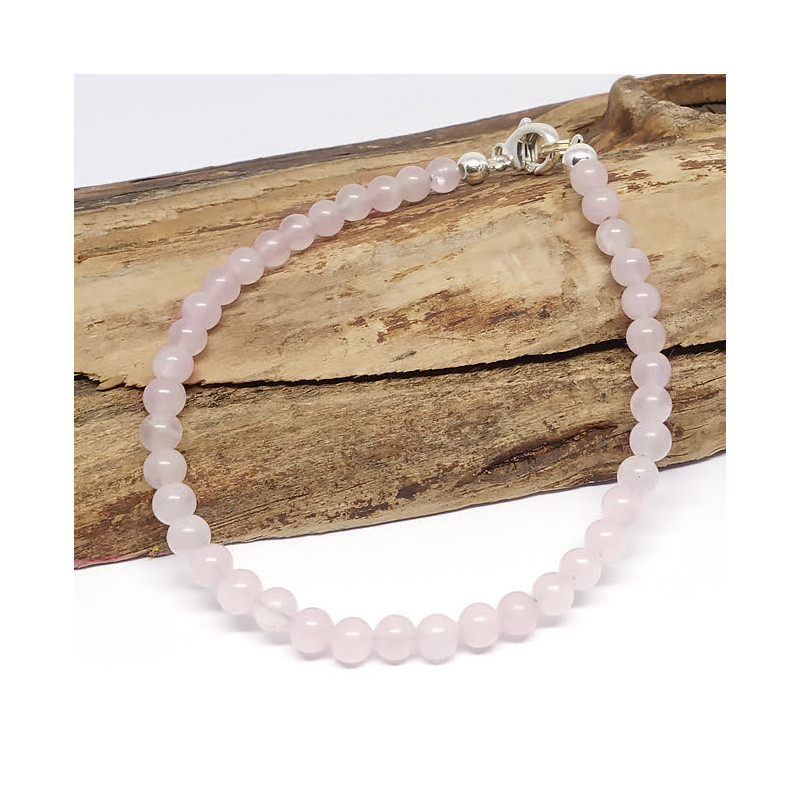 Quartz rose, Bracelet fin