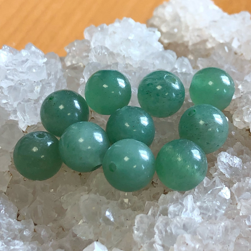 Aventurine ⌀ 8 mm, 10 perles