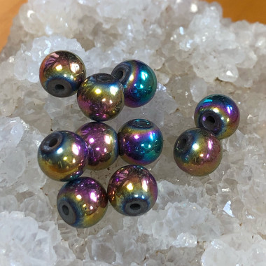 Hematite titane ⌀ 8 mm, 10...