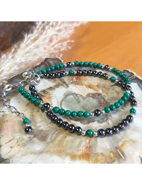 Malachite et hématite,...