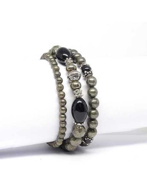 Pyrite et onyx