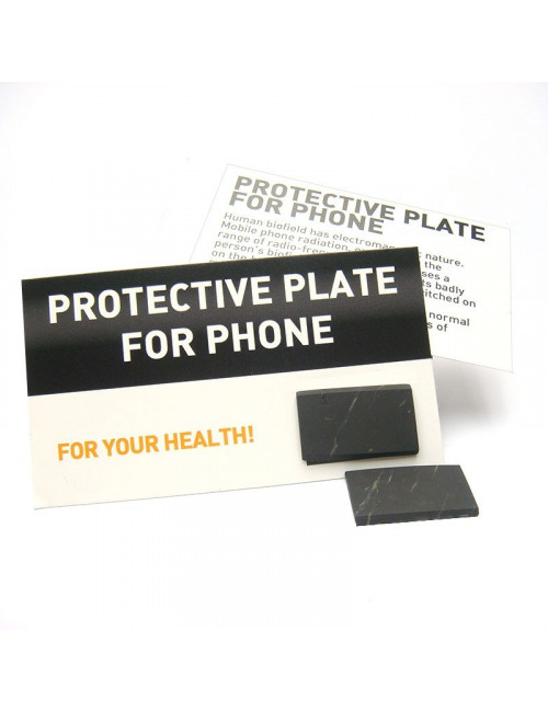 Plaque de Shungite adhésive pour téléphone portable, smartphone