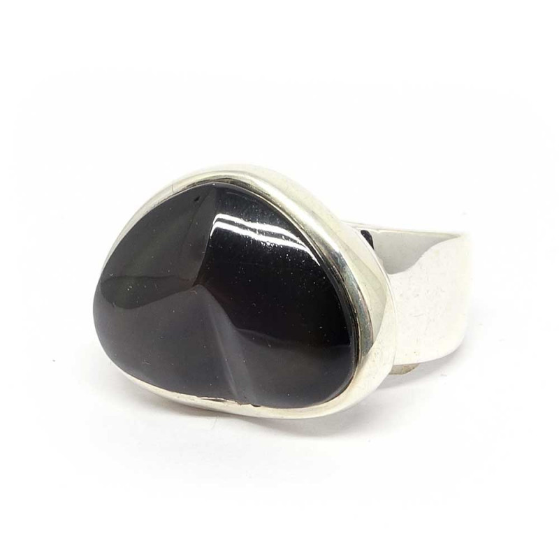 Bague en Obsidienne oeil céleste