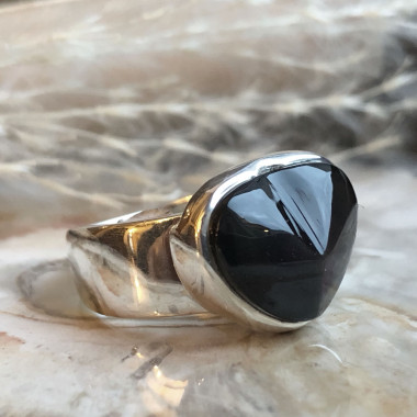 Bague en Obsidienne oeil céleste