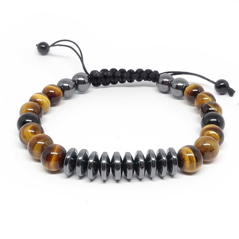 Bracelet en véritables perles de pierres naturelles pour votre bien-être.